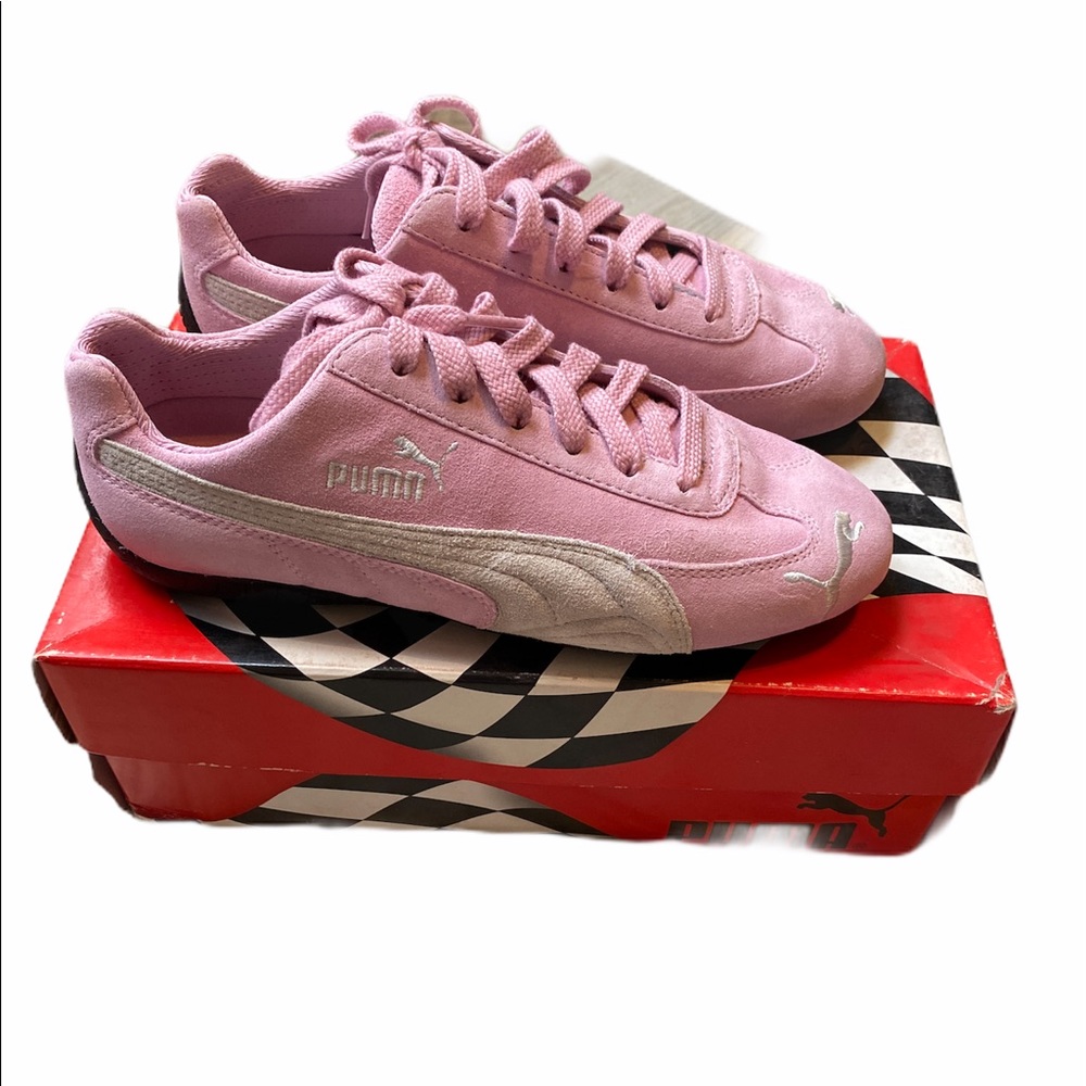 OG Puma Speed Cat Pink Suede Sneakers
